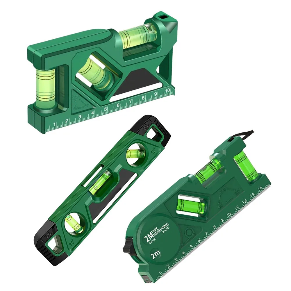3 In 1 Level Gauge With 0 45 90 Degree Bubble And Strong Magnetic Base For Picture Hanging Wall Alignment Measuring Tool
