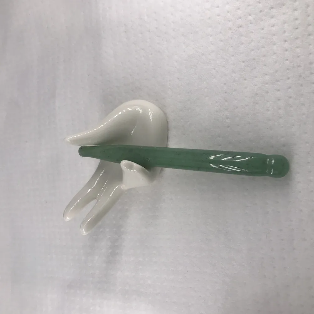 

Массажный ролик из натурального нефрита для точечного массажа лица, шеи, глаз, скребок гуаша, инструмент для расслабления мышц тела