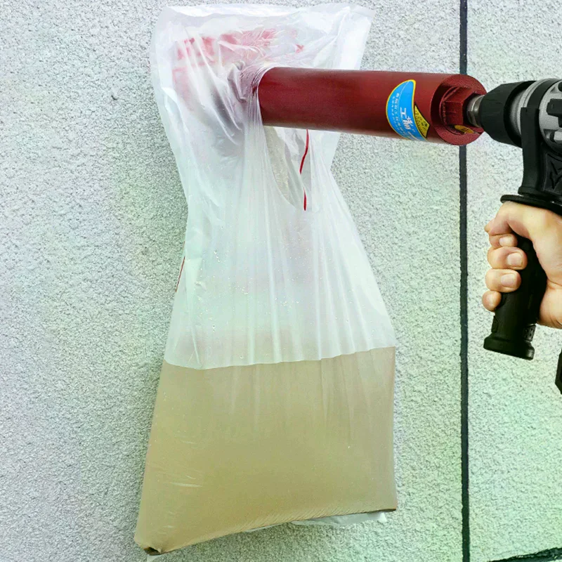 /TPz/10Pcs Rhinestone Water Catch Tool Electric Drill Dust Bag Hammer Punching Hole Air Conditioning Dustproof Collector Device
