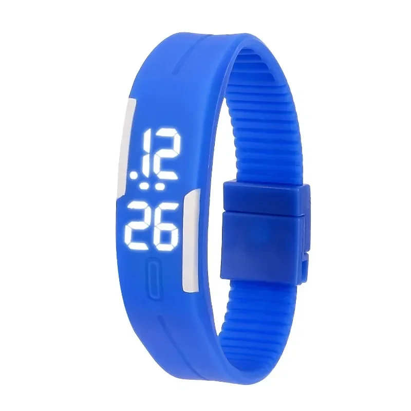 Montres numériques de sport pour enfants, montre-bracelet pour filles et garçons, affichage LED, bracelet en silicone chaud, horloge pour hommes et femmes