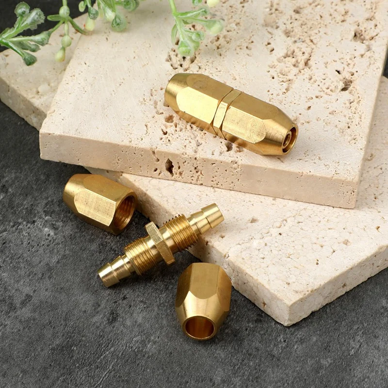 ABGR-3 Pack Ремкомплект для воздушного шланга 3/8-дюймовый сварочный аппарат для воздушного шланга из твердой латуни Многоразовый комплект для ремонта шланга