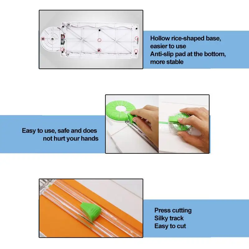 Paper Trimmer Cutter Cutting Tool Cardstock Cutter 12 In 1 Paper Edge Cutter Paper Trimmer With Measuring Ruler Craft Paper