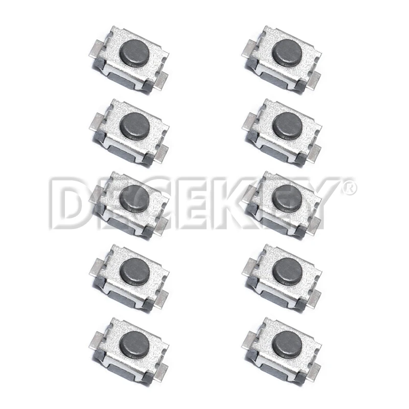 100PCS 3*4*2.0 2Pin Button Two Foot Feet SMD Patch Tact Switch Vertical Push-Button Switch Micro 3 * 4 * 2 mm