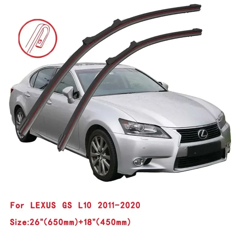 For LEXUS GS S16 S19 L1 1997-2024 Car Windshield Wiper Blade Front Windscreen Brushes Washer Accessories Window Cleaning Parts