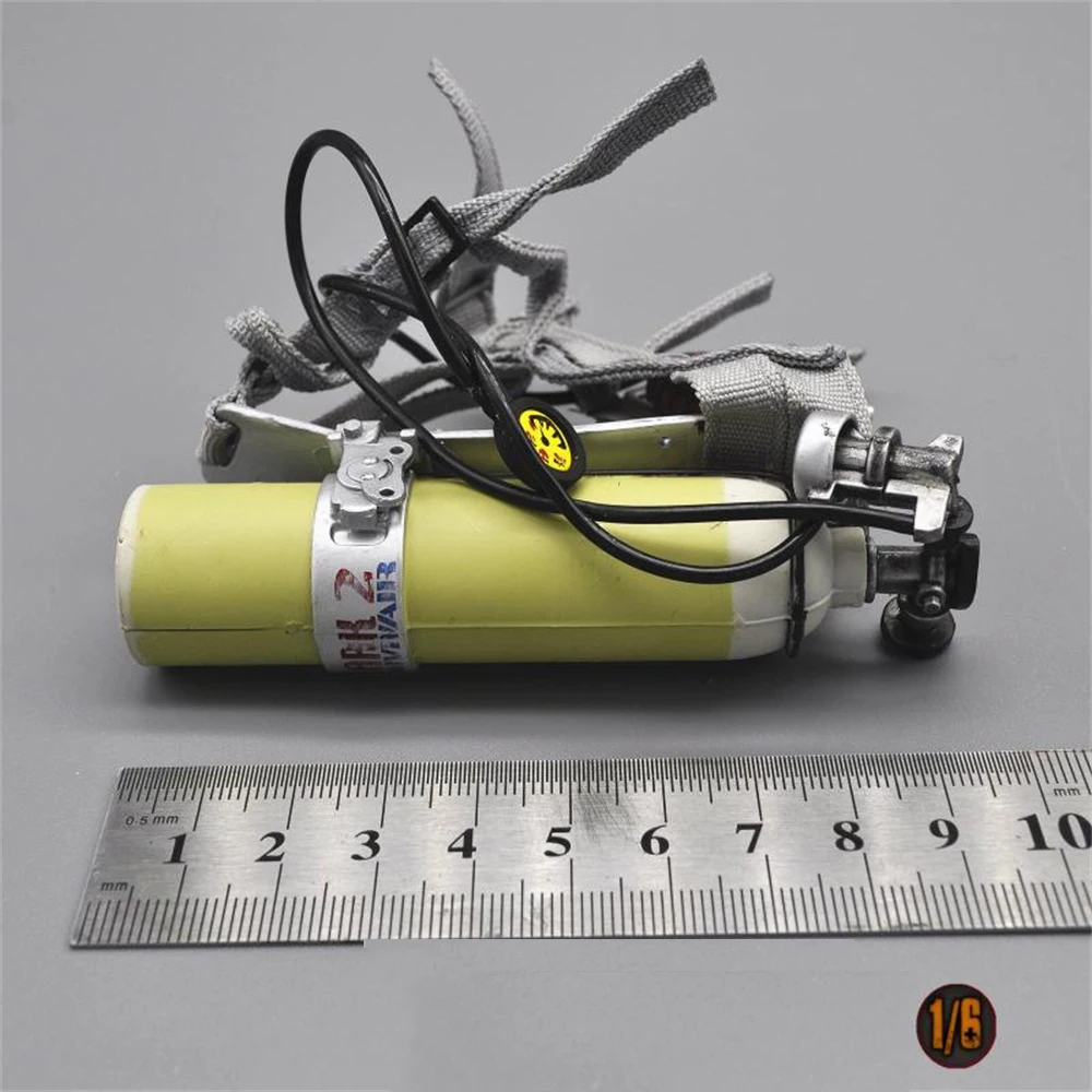 Best Sell 1/6 Toys Model Firefighter Diver Oxygen Cylinder PVC Material Model For 12inch Action Body Accessories