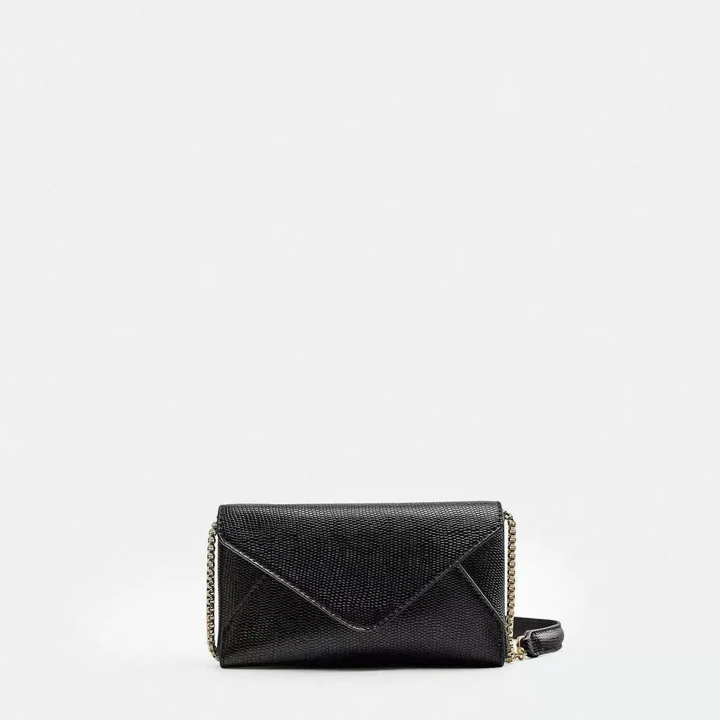 Tas Wanita Persegi Kecil Modis Dompet Tas Tangan Clutch Bahu Selempang Amplop Rantai Mini untuk Wanita