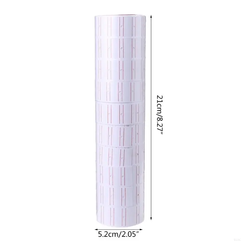 W89C 10 Nhãn giá Rolls Color Màu đơn hàng Hàng Thẻ nhãn cho MX5500 Thẻ giá