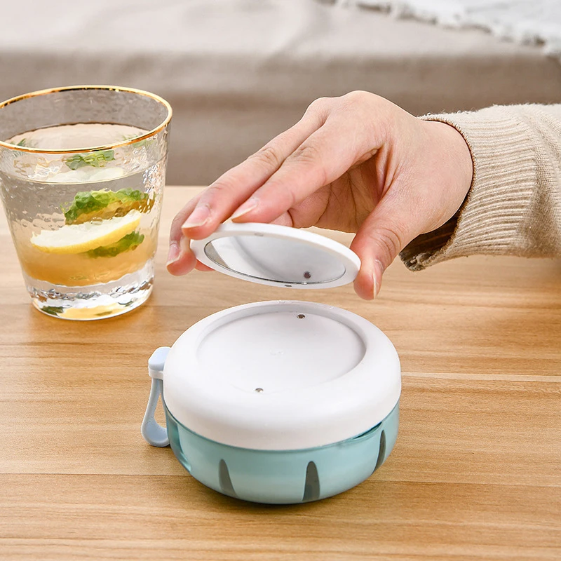 Contenitore sigillato per strumenti per la cura dei denti Scatola per la pulizia Scatola per apparecchi ortodontici per denti Scatola per riporre denti finti Custodia per dentizione Scatola per bagno per protesi