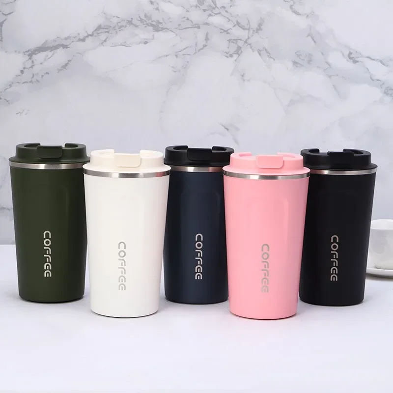 

1PC 510ml Insulated Coffee Travel Mug Stainless Steel Coffee Cup Travel Thermal Mug Leak-Proof Thermos Bottle Tea Coffee Mug