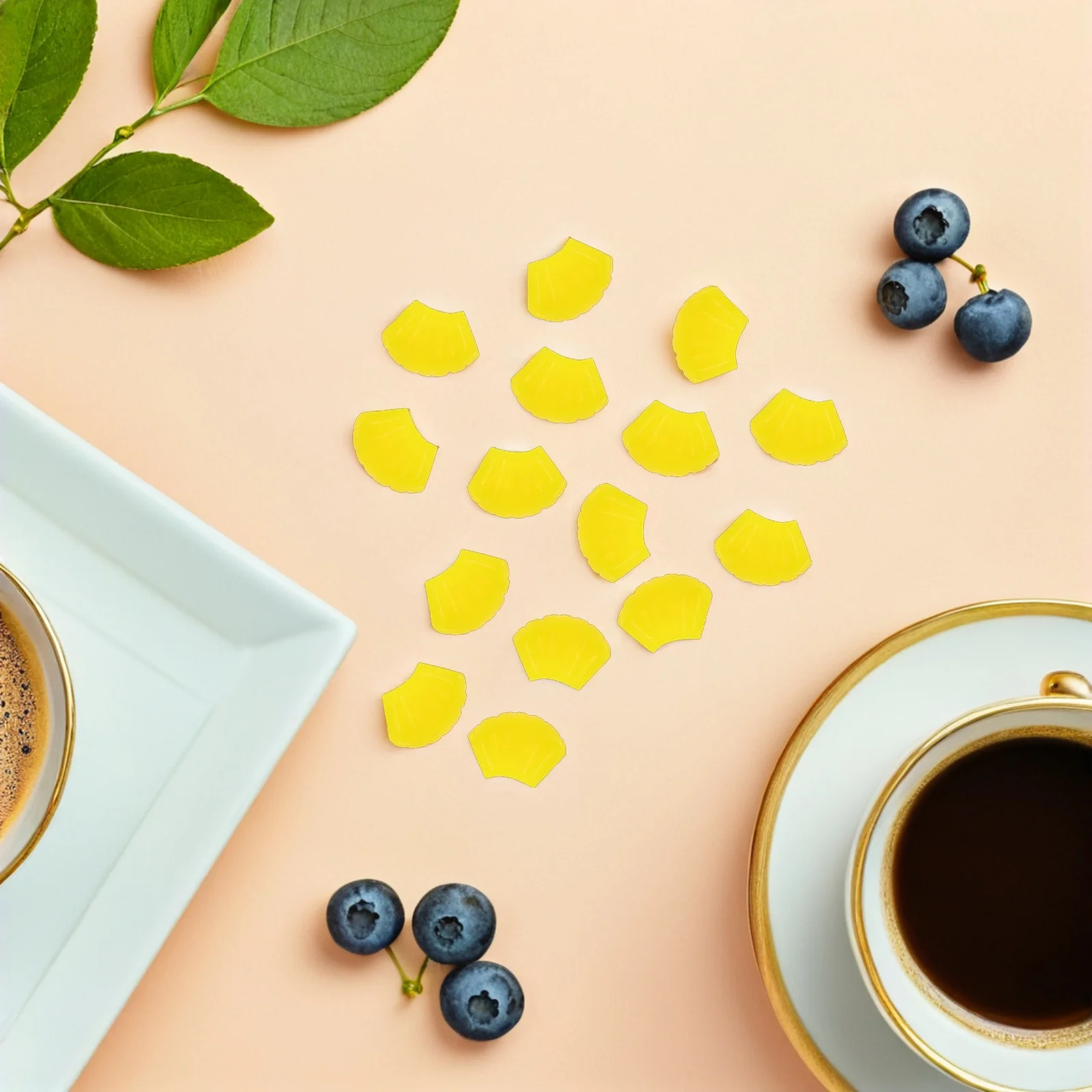 

100Pcs Mini Pineapple Slices Artificial Fruit Props Realistic Food Accessories for DIY Crafts Party Decoration