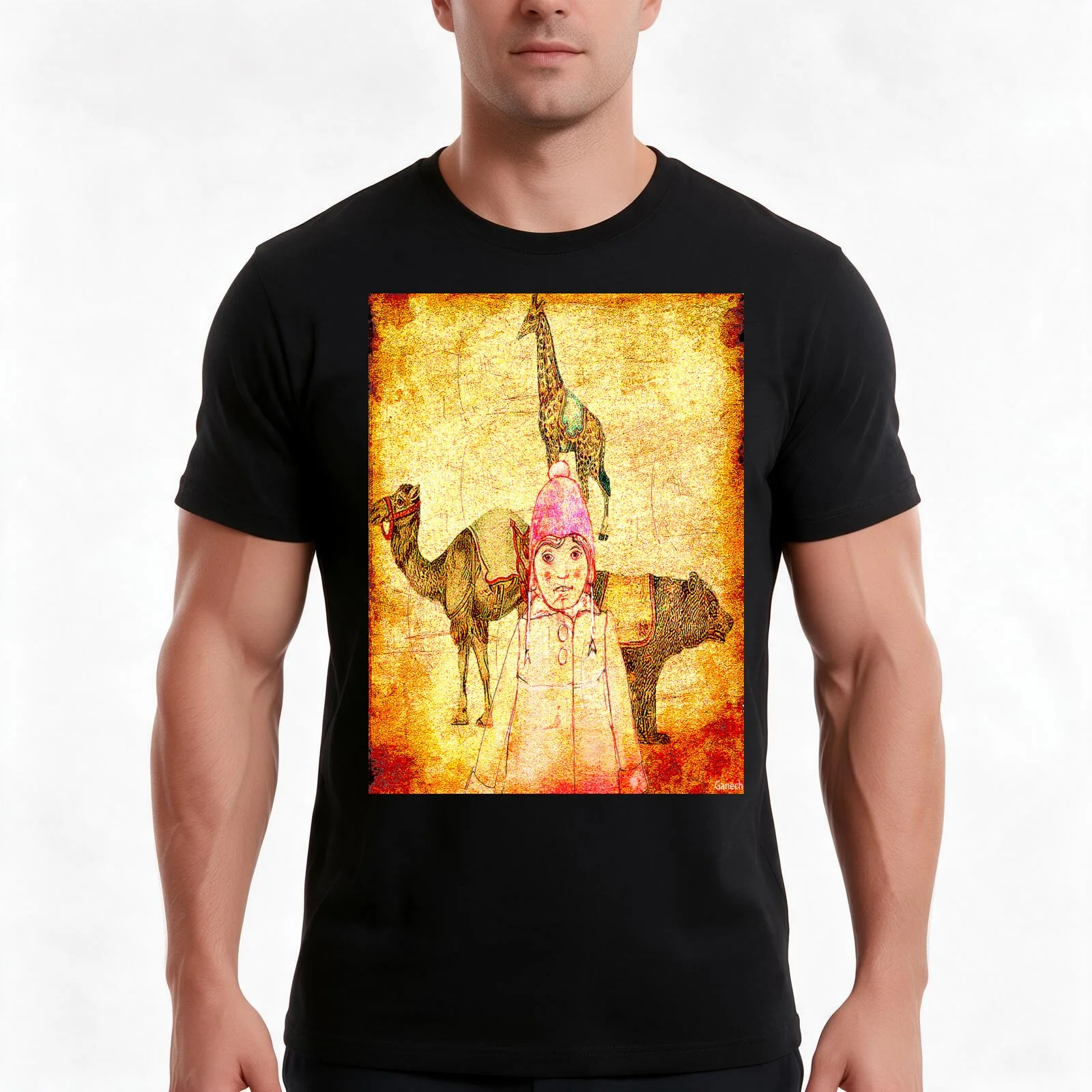 Shelsea au cirque T-Shirt Summer Casual Cotton Tee Oversized Streetwear Tops Vintage Graphic Print Loose Fit Short Sleeve
