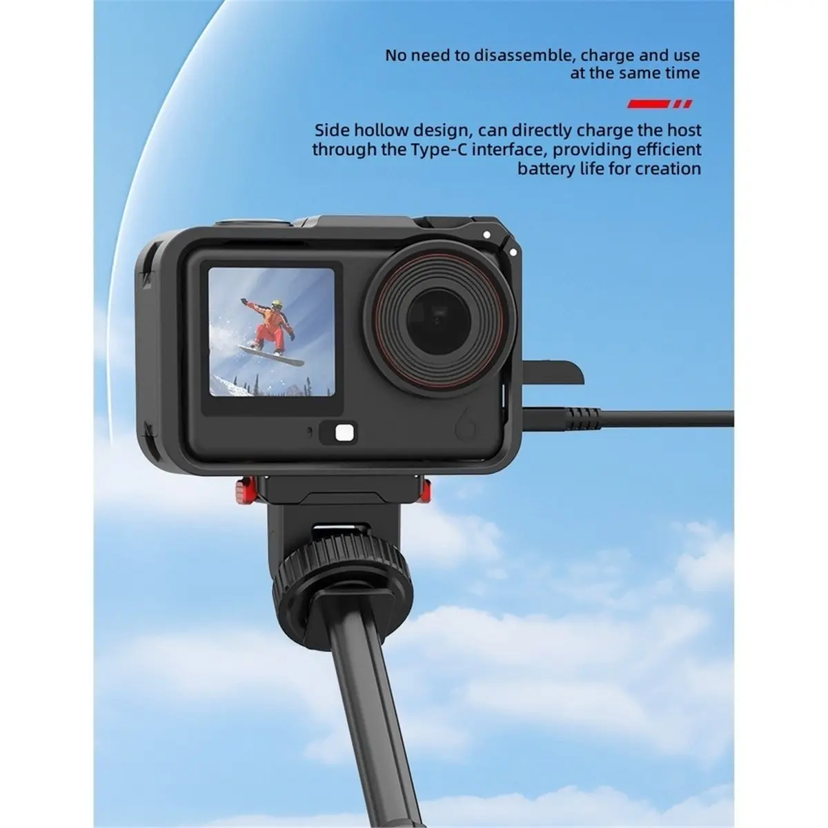 Cage Frame Camera Quick Release Shockproof Light Weight Protective Case for Action 6 Camera