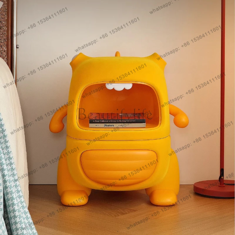 

Dinosaur bedside table with lights creative cute small bedroom home storage sofa side table