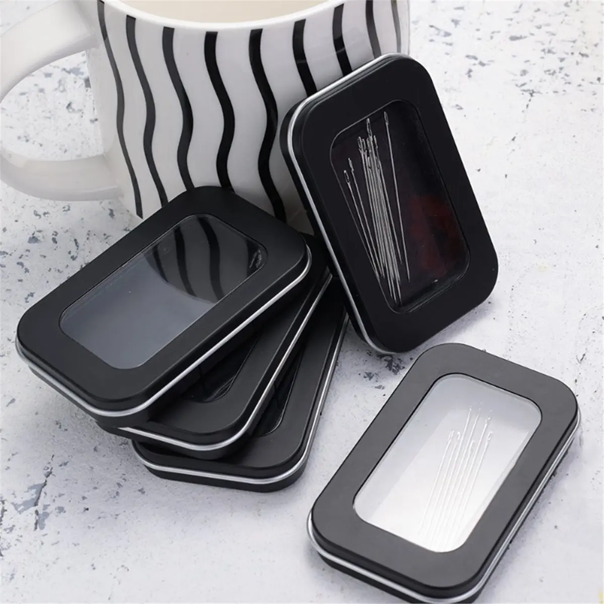 STOCK-Portable Magnetic Sewing Organizer for Embroidery Sewing Supplies DIY Weave Enthusiasts Storage Boxes