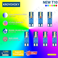 2pcs T10 W5W Canbus LED Signal Light Bulb Wedge Light Car Interior Reading Lamp No Error Dynamic Light Door Parking License Plat