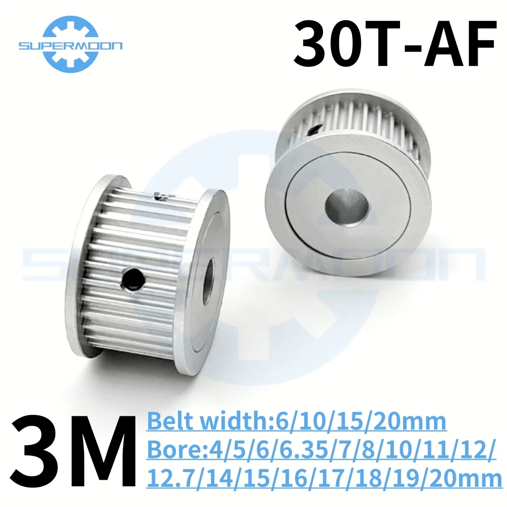 

HTD 3M 30 Teeth Timing Pulley Bore 4/5/6/6.35/7/8/10/11/12/12.7/14/15/16/17/18/19/20mm For Belt Width 6-20mm Toothed Gear Pulley