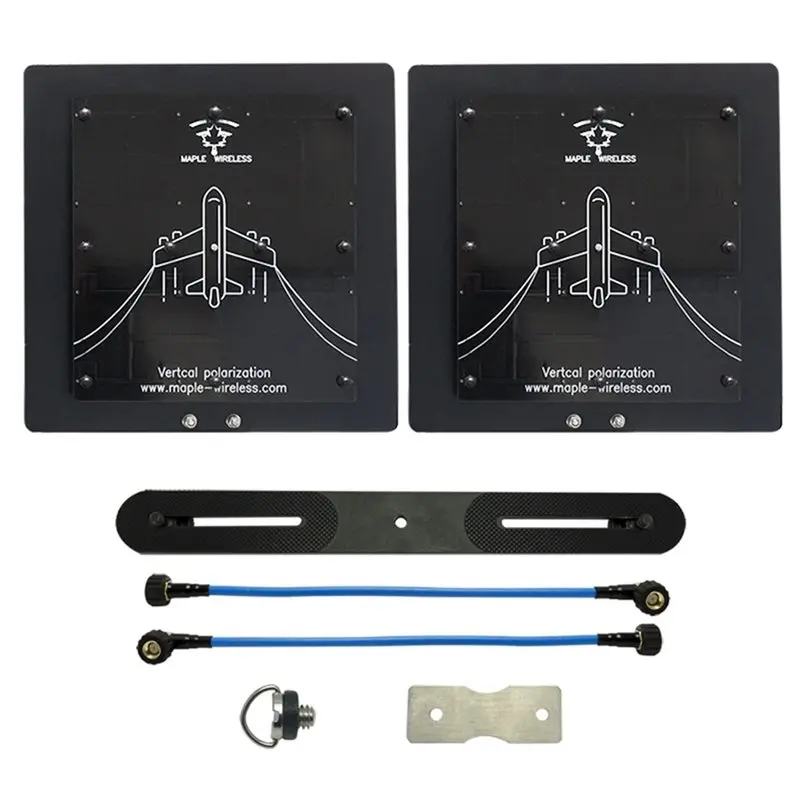 FULL-For HM30 SOLO VTX Compatible High Gain 5.5Ghz 21Dbi Directional Antenna Kit 5180-5800Mhz Patch Antenna RC Manual Mode RP SM