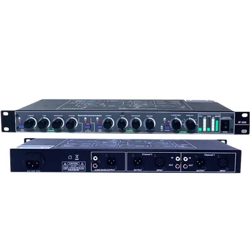 محسن مدفع الجهير متعدد الوظائف عالي ومنخفض للغاية IP300، محفز الصوت، المعادل، تعديل النغمة الأمامية