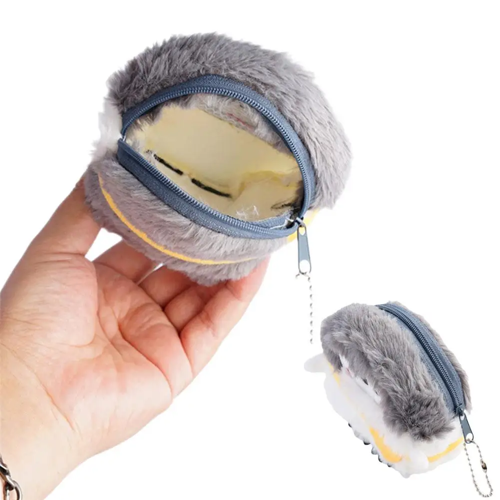 Cute Penguin Plush Coin Purse para Mulheres, Messenger Bag, Batons Armazenamento, Cabo de Dados, Carteira, Chave, Viagem ao ar livre, Pur X7G4