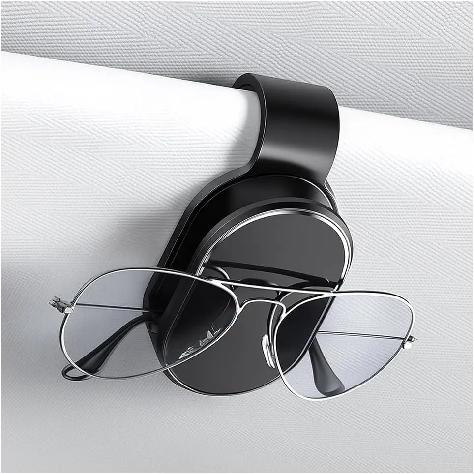 

Sunglasses Holder for Car Visor, Multi-Function Vehicle Sun Visor Eyeglasses Hanger Clip, Automotive