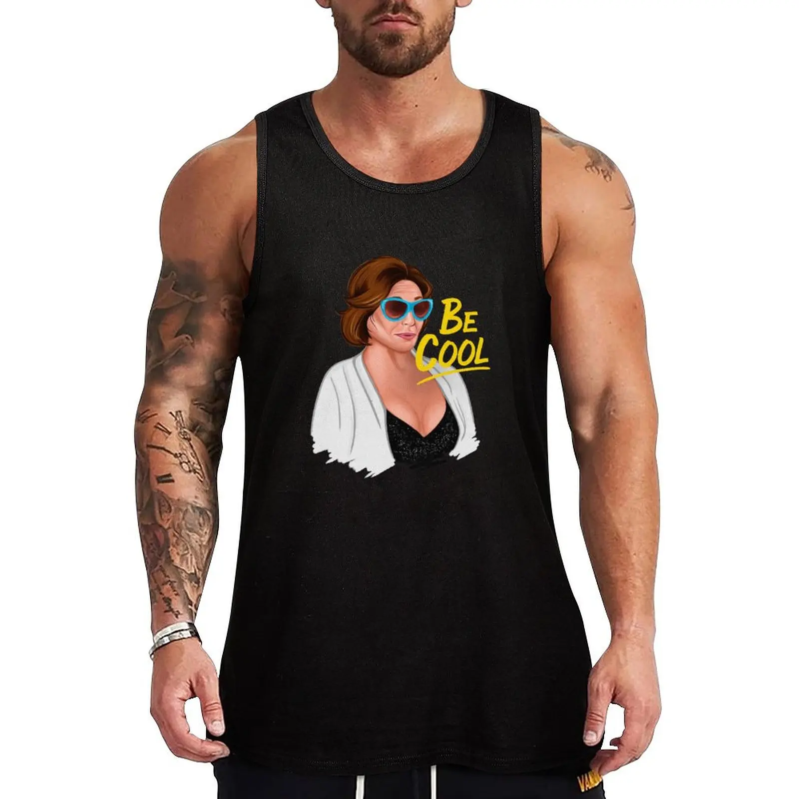 

Luann Be Cool Tank Top sleeveless Men's t-shirts anime gym Fitness men clothing Gym T-shirts for men