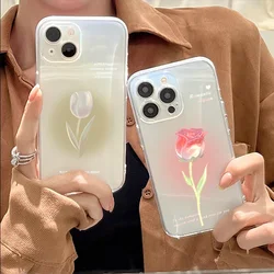 Case For OPPO A60 A5S A3S A52 A92 A31 A5 A9 A53 2020 A18 A36 A15 A16 A17 A74 A54 A98 A58 A78 A79 A57 2022 cover Soft Tulip