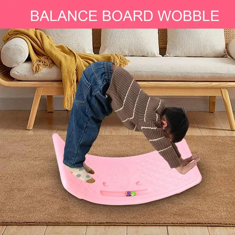 Kids Rocking Balance Seesaw Board Physical Coordination Training Equipment Game Teeterboard Play Toy Plate