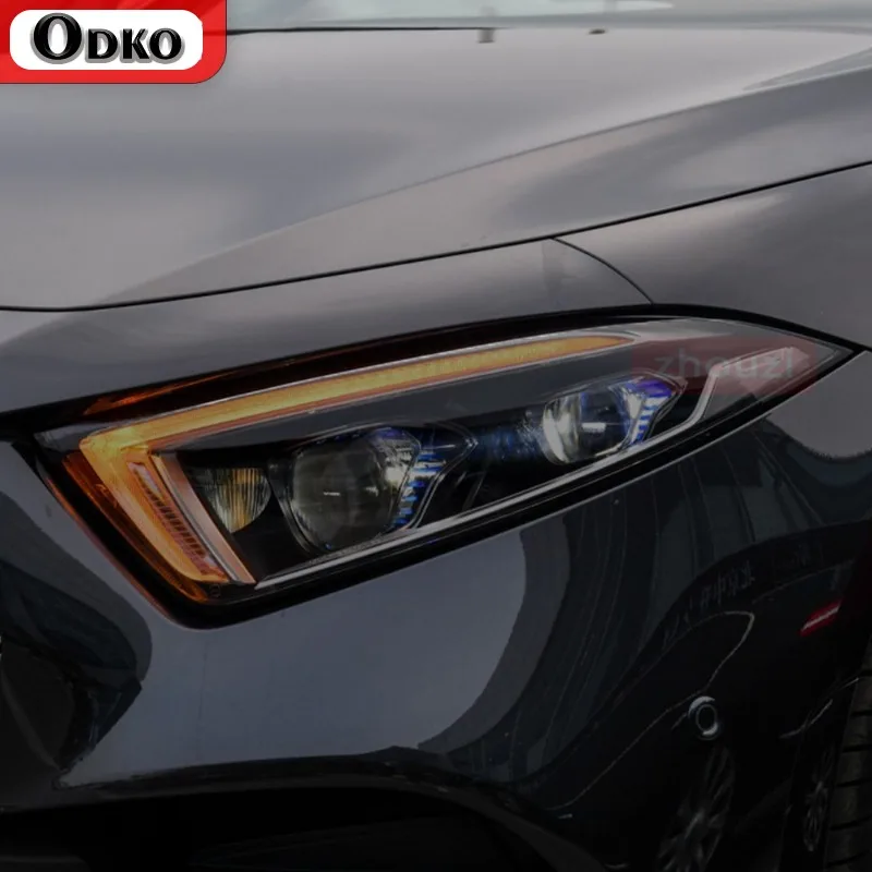 

Car Headlight Protective Film Smoked Black TPU Film Sticker For Mercedes Benz W177 W176 W205 W206 C117 C118 X156 C253 W213 W218