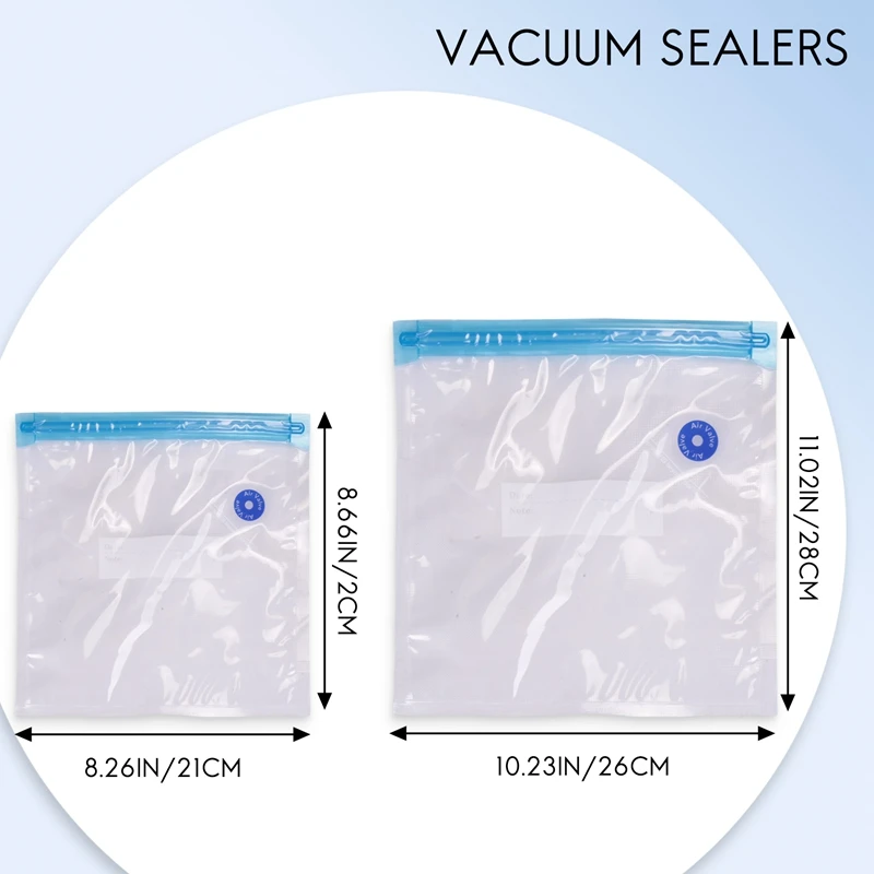 Bolsas Sous Vide para almacenamiento de alimentos al vacío, paquete de 15 bolsas reutilizables eléctricas, ahorro de sellador, cocina con 1 bomba de mano, bolsa sellada de 2 tamaños, 4 clips