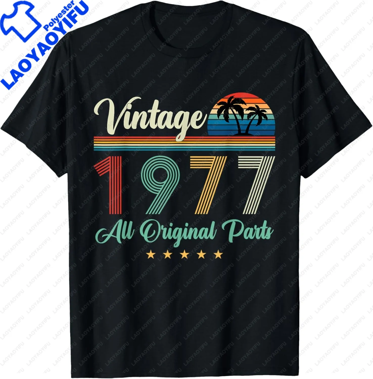Jahrgang 1977. Alle Originalteile. T-Shirt Unisex Sommer Streetwear Tops Casual T Shirt für Mann Camisas – Detail 12