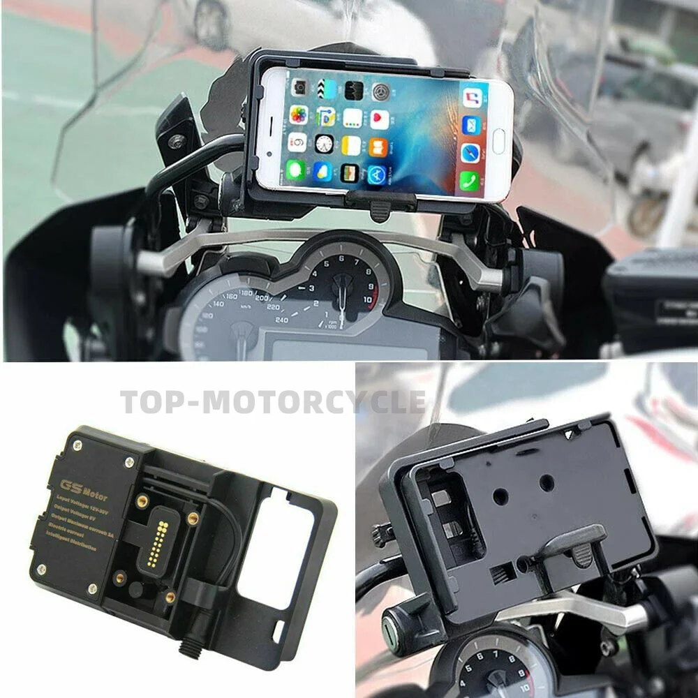 

For BMW R1300GS R1300 GS ADVENTURE R1200GS r1200 GS USB Charger GPS Moto Mobile Phone Wireless Charging Holder Stand Bracket