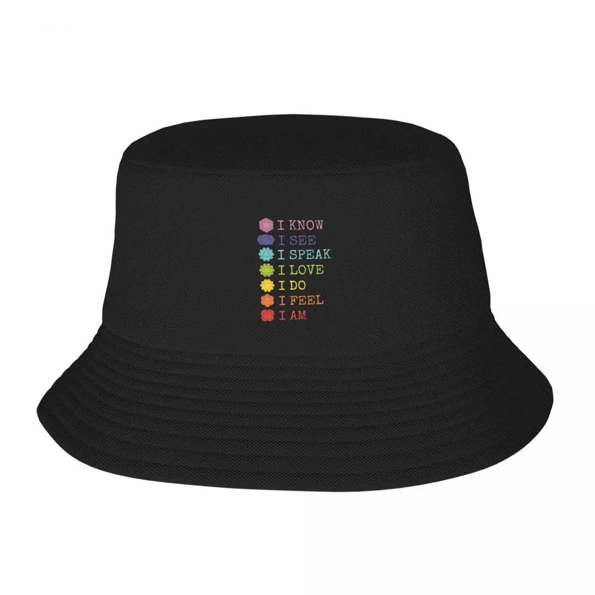 7 chakra, spiritual, meditation, zen, om, 7 chakras shirt, yoga shirt, meditation shirt Bucket Hat Male Hat For Man Women's