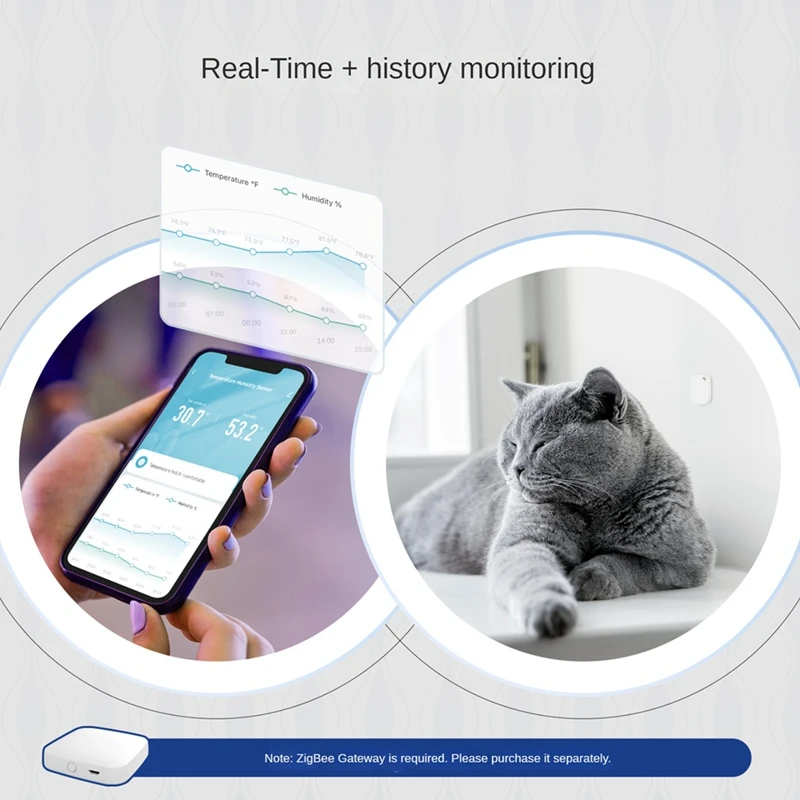 Граффити Zigbee умный дом зонд приложение дистанционное управление температура и влажность умный датчик безопасности прочный простой в использовании