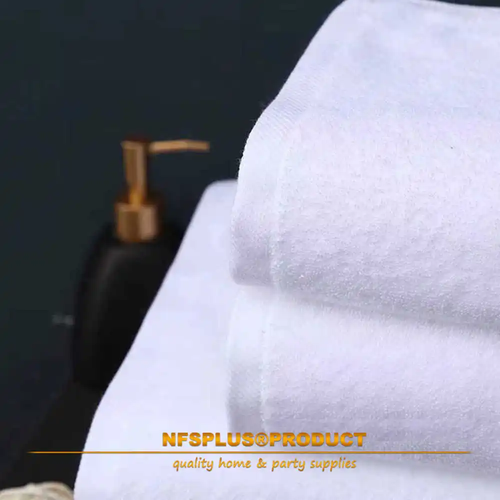 

Heavyweight 100% Cotton White Towel Soft Absorbent Skin-Friendly Terry Bath Towels for Bathroom Hotel Travel Gym Sports Spa
