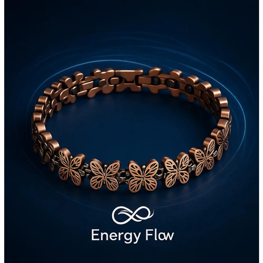 

Магнитный браслет из чистой меди для женщин, 3500 Гаусс, регулируемый, в подарочной коробке