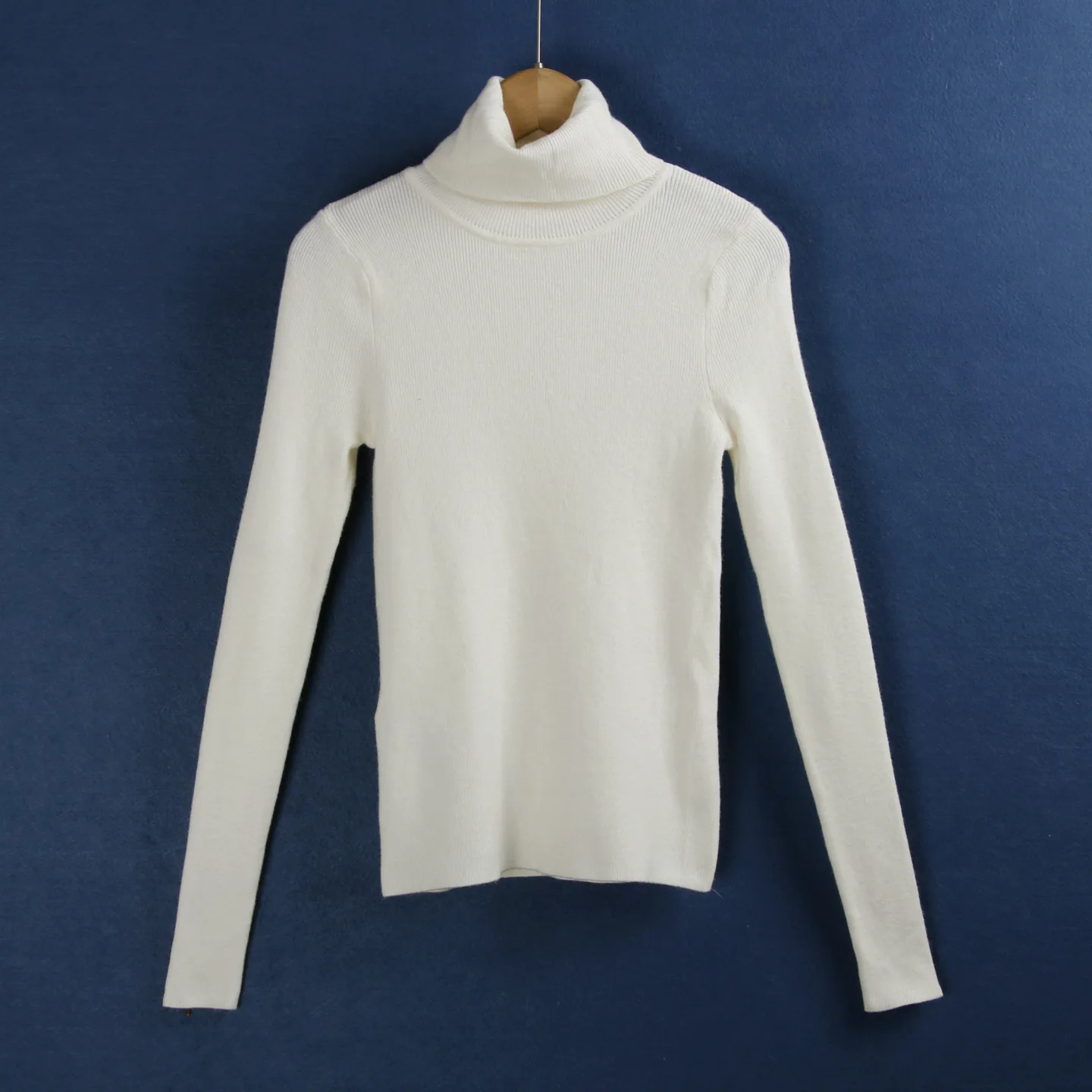 

Women's High Ne Knitted Sweater Cotton Polyester Nylon Blend Thermal Pure Color Base Layer Autumn Winter Faion Ladies' Kn...