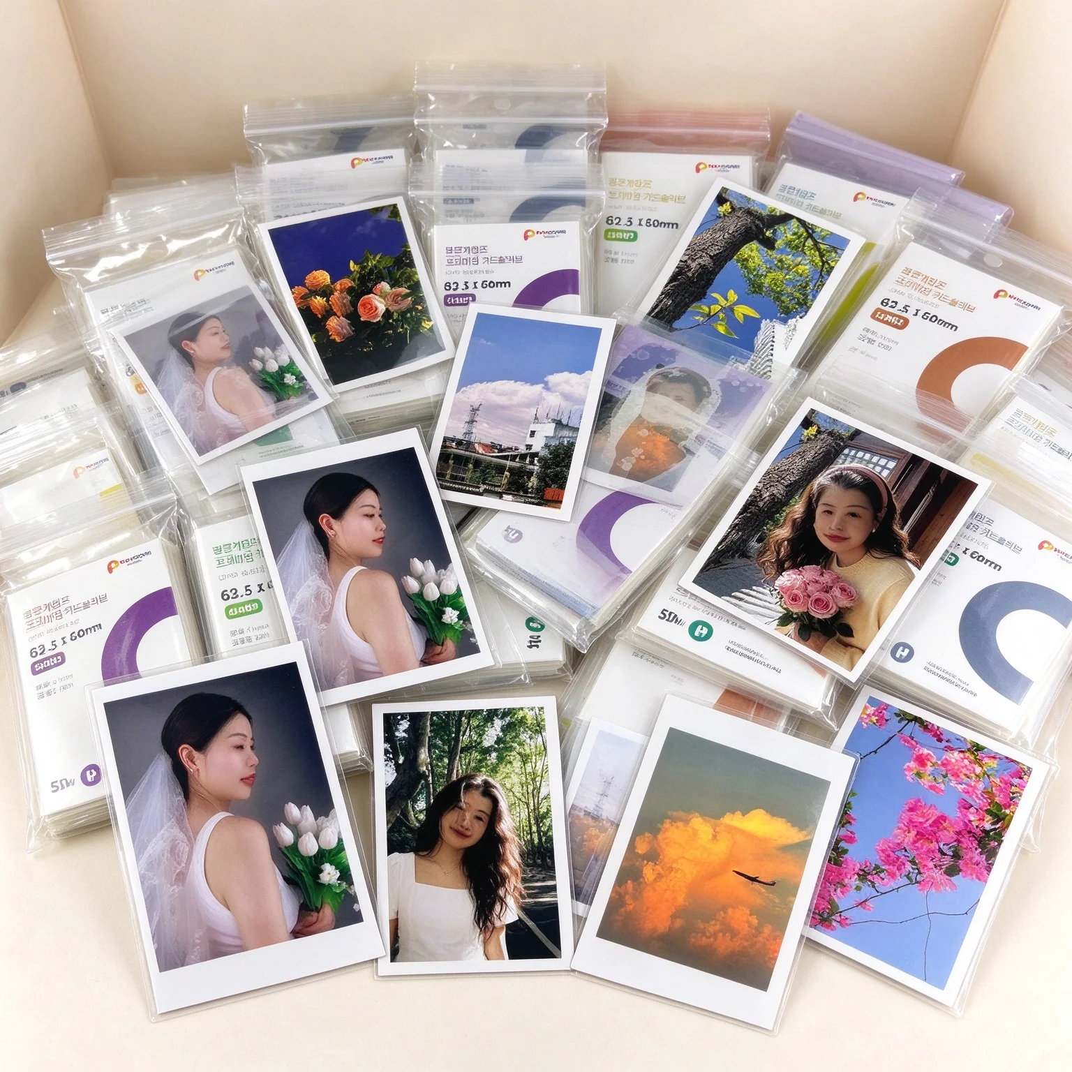 50Pcs 70x100mm Hard Photocard Sleeves Heavy Duty Trading Card Protectors Acid-Free PVC-Free 0.10mm Anti-Bend for Tarot Cards