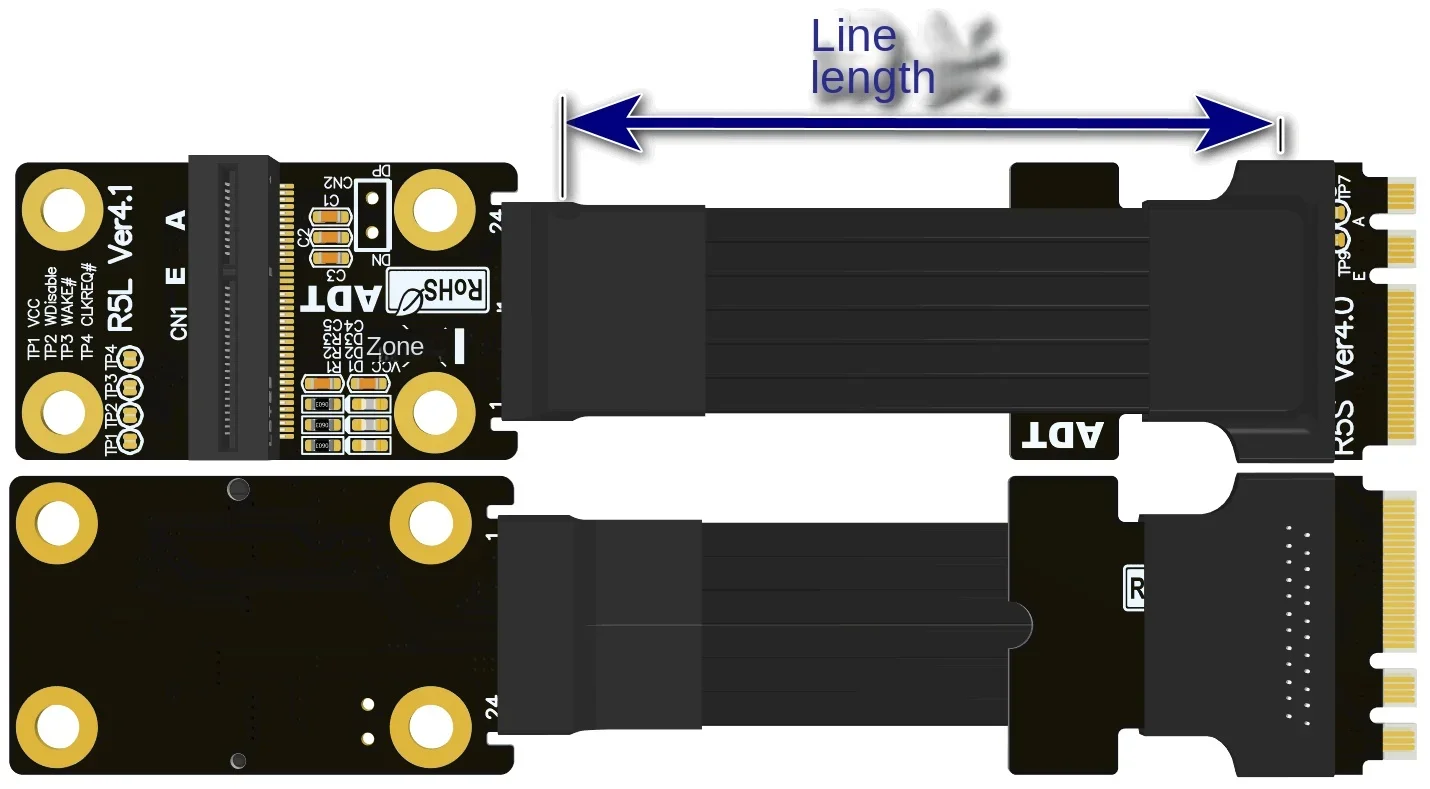 M.2 WiFi A.E key Wireless NIC extension cable pcie4.0 3.0