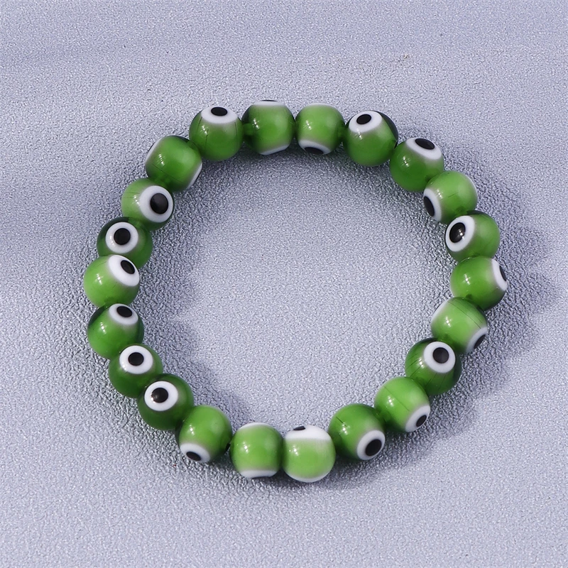 Böhmische handgemachte Evil Eye Perlen Handgelenk Armbänder & Armreifen für Frauen Mädchen Party Urlaub Schmuck Geschenke – Detail 14