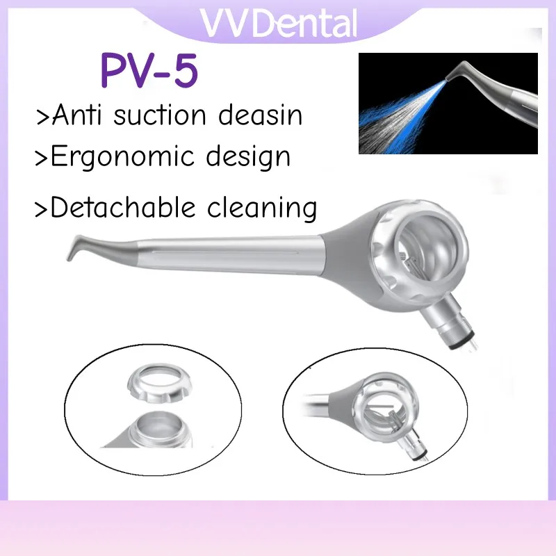 

VV Dental PV-5 Air Water Polisher Teeth Whitening & Cleaning Machine,Anti-Clogging,Oral Hygiene Prophy Instrument