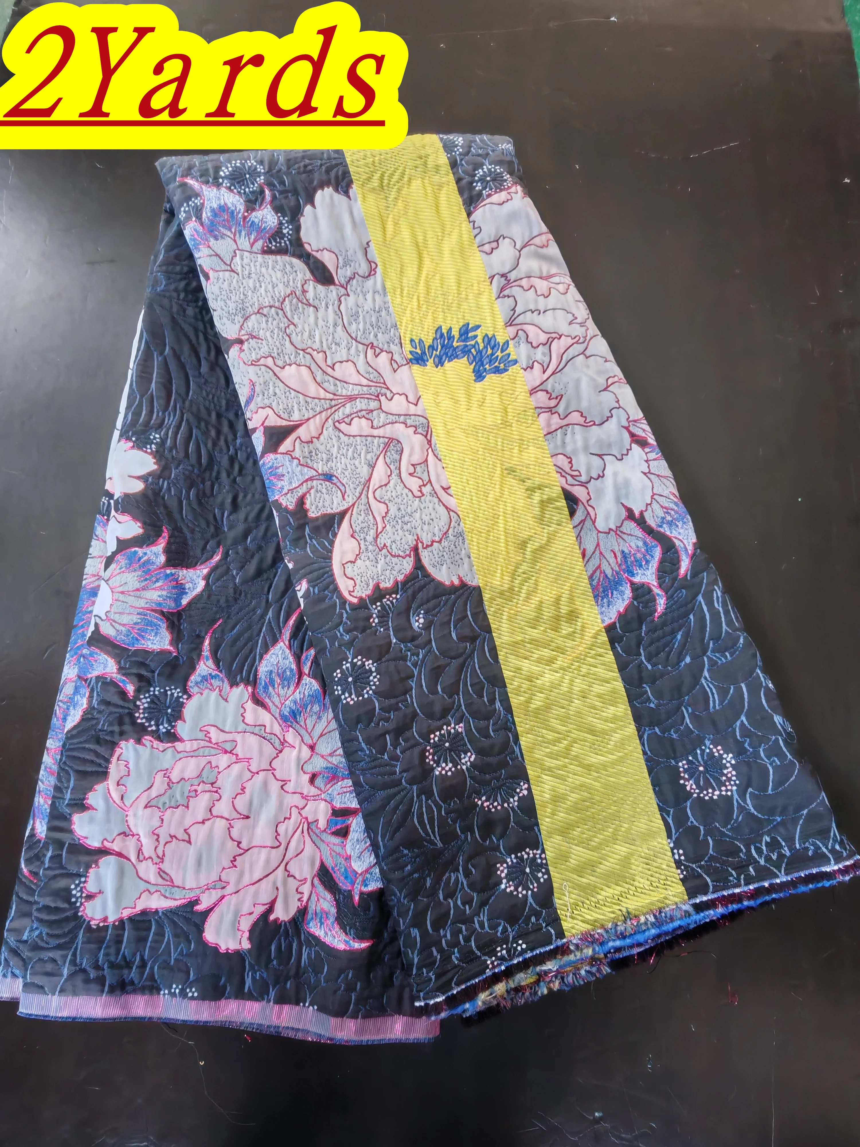 2026 Luxury High Quality Nigerian Jacquard Lace 2 Yards African Organza Brocade Lace Fabric French Tulle Lace Party Gown Dress