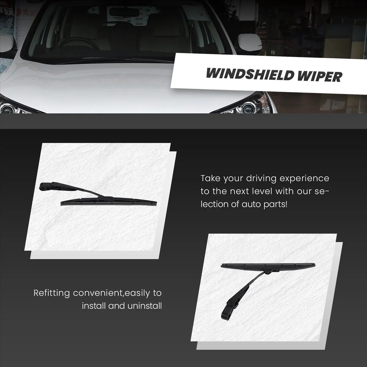 Compatible Rear Windshield Wiper Arm Set - Back Windshield Wiper Arm Blade Set for Honda CRV CR-V 2012-2016 76720-T0A-003