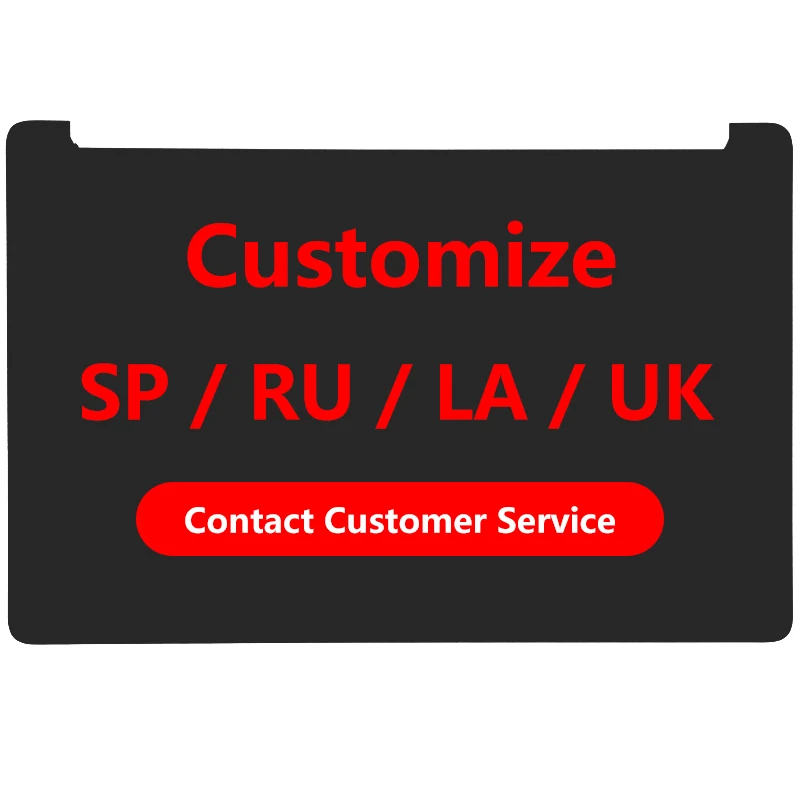 For HP 15S-DU 15S-DY 15S-DW TPN-C139 New SP RU US Keyboard Laptop Palmrest Upper Backlight Replacement Keyboard With touchpad