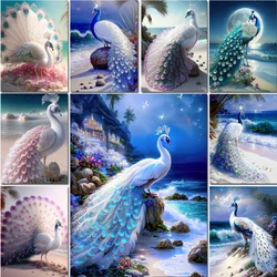 5D DIY Diamond Painting Dreamy Animal Peacock Embroidery Mosaic Art Picture Full Drill Cross Stitch Kit Home Decor Festival Gift