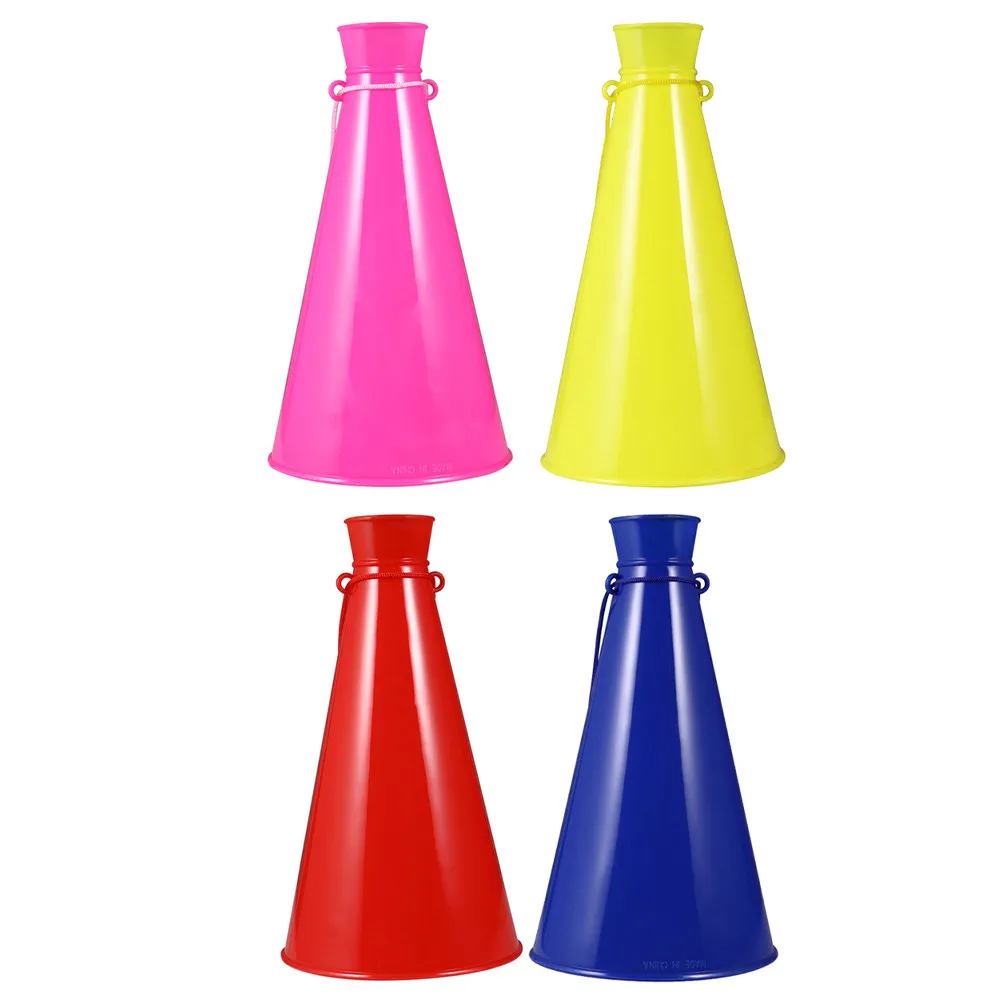 4Pcs Colorful Cheering Trumpet Props Safe Odorless ABS Small Delicate Competition Party Performance Fun Musical Instruments