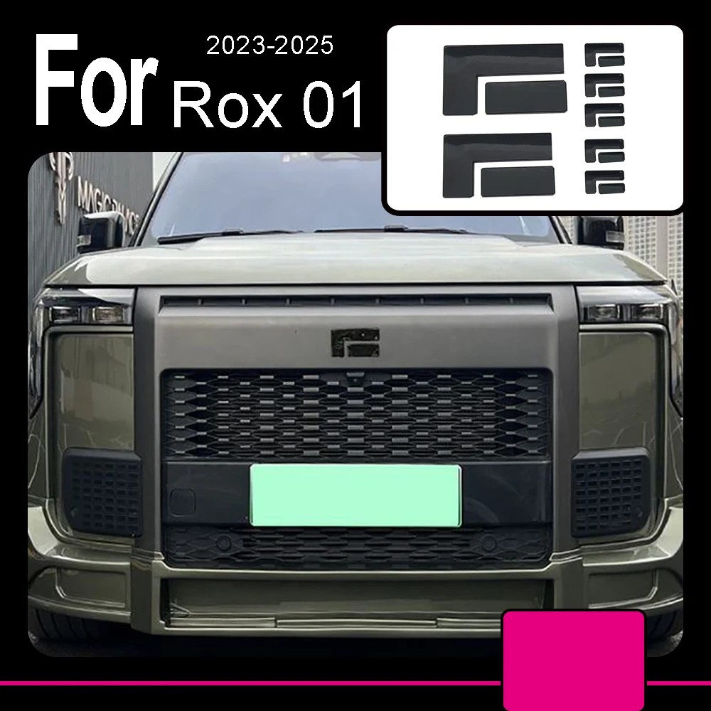 

Внешний вид автомобиля, черный воин, рулевое колесо, логотип, черненые декоративные наклейки, аксессуары для BAIC JISHI Polestone 01 Rox 01