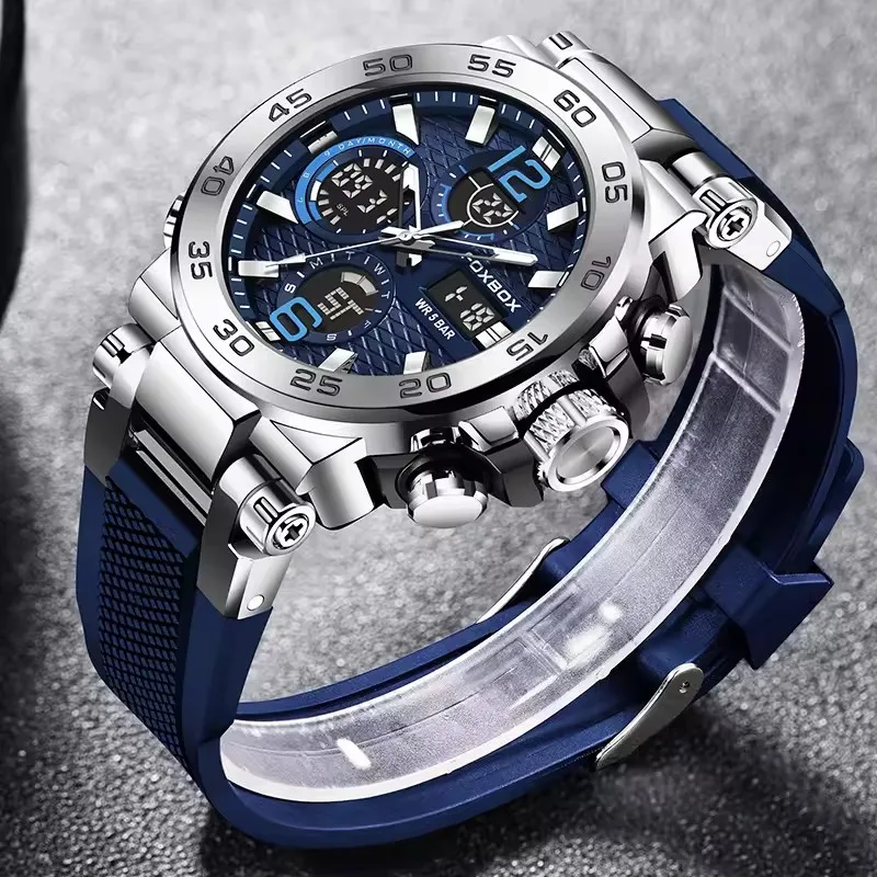 LIGE Luxury LED Display Men Wristwatches Fashion Luminous Sport Man Watch Waterproof Calendar Quartz Watch Mens Montres Hommes image 2