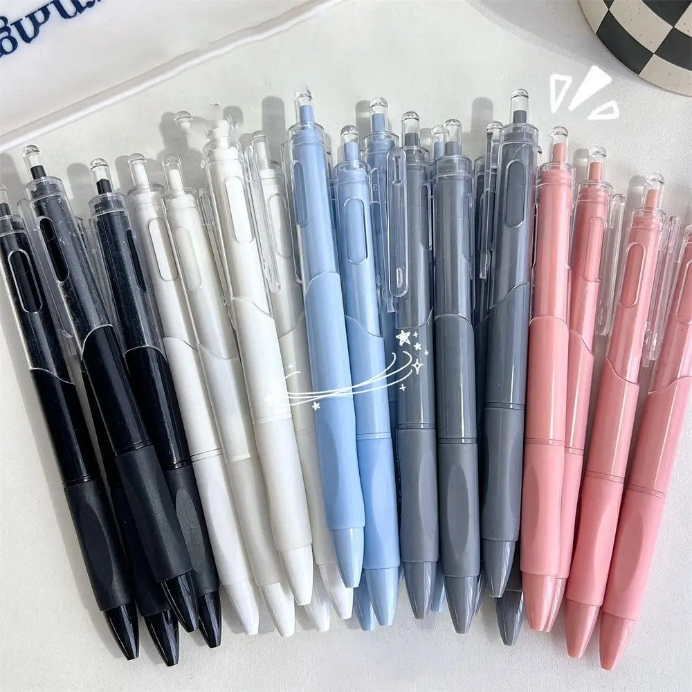 

0.5mm Creative Morandi Press Neutral Pen Simplified High Beauty Writing Pen Quick Dry Smooth Black Pen School