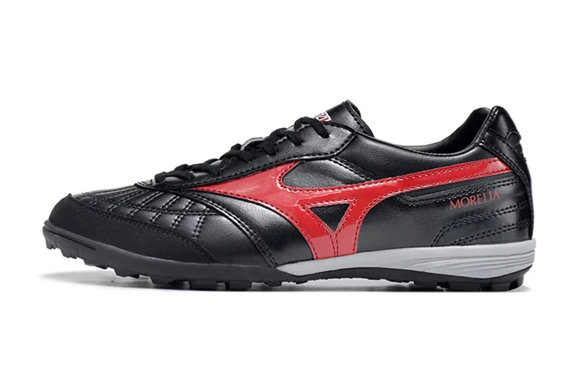 Original Mizuno Creation MORELIA TF M8 Men's Sports Shoes Mizuno Outdoor Sneakers Black/Red/White Color Size Eur 40-45