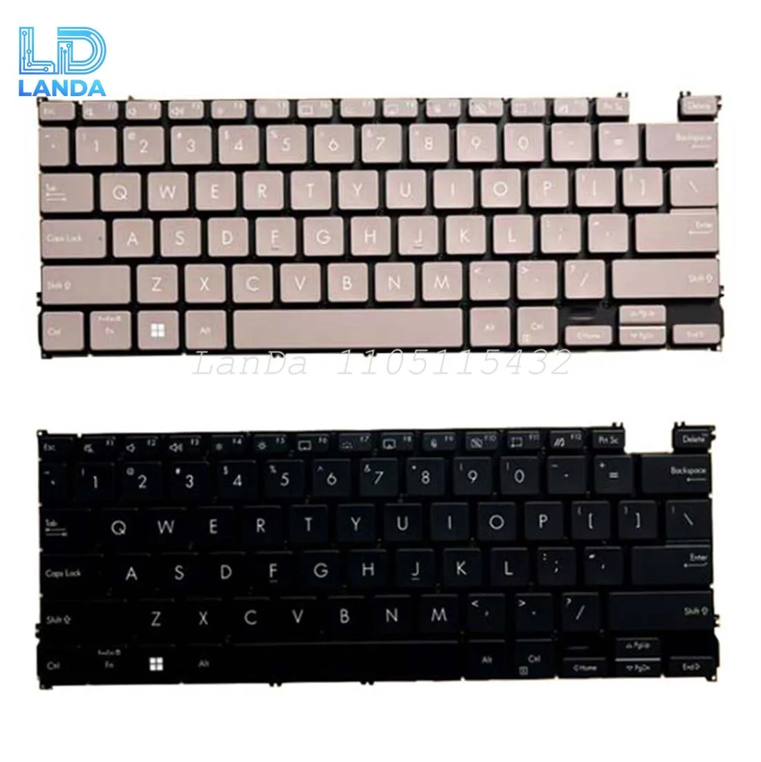 Keyboard For ASUS Zenbook OLED UX3402 X13 UM5302T Black Light Pink US Backlit